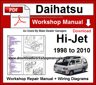 Daihatsu Hijet Service Repair Workshop Manual